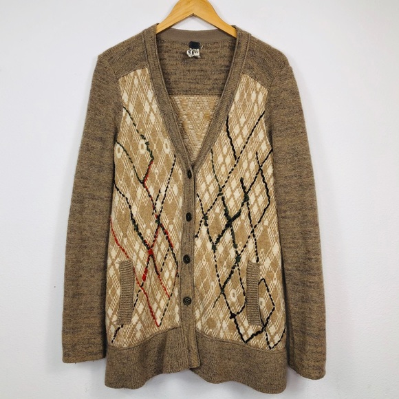 FREE PEOPLE Foxtrot Oversized Cardigan Sweater M - Picture 2 of 8